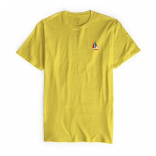Habitat T Shirt Sea Craft Embroidered Yellow