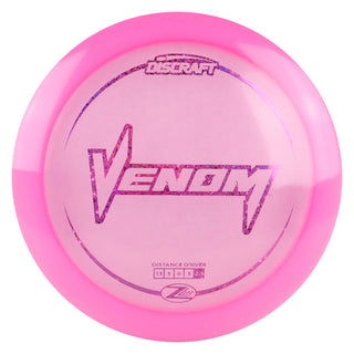 Discraft Disc Golf Z Lite Venom Distance Driver 13/5/0/3 Pink/Purple Shimmer 151-159g