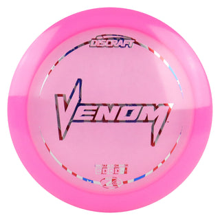 Discraft Disc Golf Z Lite Venom Distance Driver 13/5/0/3 Pink/USA 151-159g
