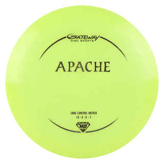 Gateway Disc Golf Hyper Diamond Apache Distance Driver 10/6/0/2 Yellow/Silver 175 grams