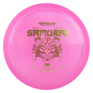 Gateway Disc Golf Platinum Samurai Distance Driver 12/5/-2/1 Pink/Gold 173 grams