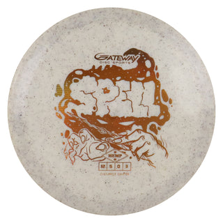 Gateway Disc Golf Diamond Hemp Spell Distance Driver 12/5/0/3 White/Bronze Holo 171 grams