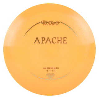 Gateway Disc Golf Hyper Diamond Apache Distance Driver 10/6/0/2 Orange/Gold 173 grams