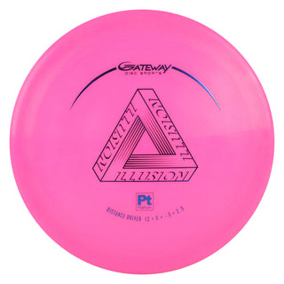 Gateway Disc Golf Platinum Illusion Distance Driver 12/5/-1/3 Pink/Blue 173 grams
