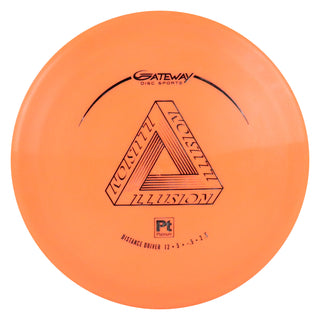 Gateway Disc Golf Platinum Illusion Distance Driver 12/5/-1/3 Orange/Black 175 grams