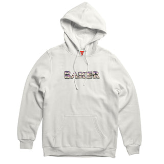 Baker Skateboards Hoody Starship Bone White