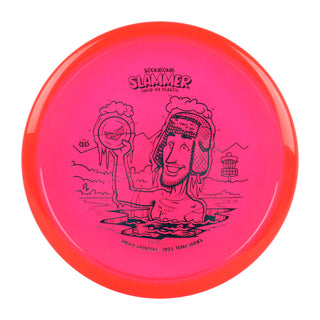 Dynamic Disc Golf Lucid-Ice Sockibomb Slammer Bath Putter 3/1/0.5/4 Red/Teal 175 grams