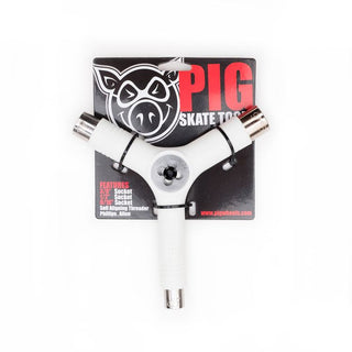 Pig Skate Tool Tri Socket All In One With Threader - White
