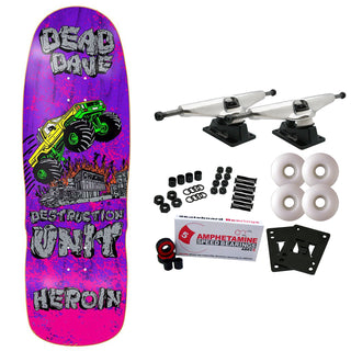 Heroin Skateboard Complete Dead Dave Knock Off (Assorted) 10.1" x 32"