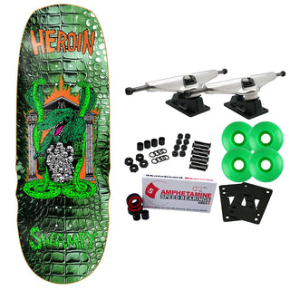 Heroin Skateboard Complete Swampy Knock Off 10.6" x 32.1"