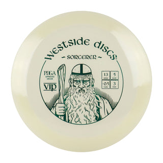 Westside Disc Golf VIP Sorcerer Distance Driver 13/5/-0.5/3 White/Green 171 grams