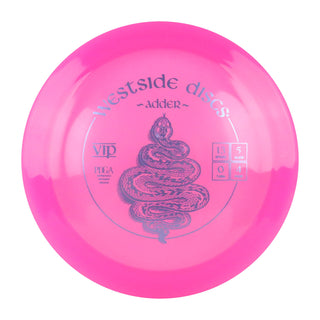 Westside Disc Golf VIP Adder Distance Driver 13/5/0/4 Pink/Grey 173 grams