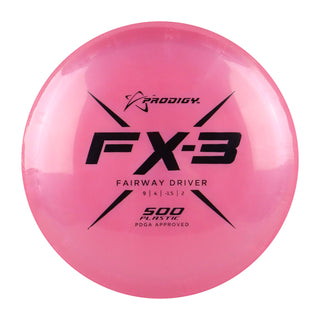 Prodigy Disc Golf 500 FX-3 Fairway Driver 9/4/-1.5/2 Dark Pink/Black 175 grams