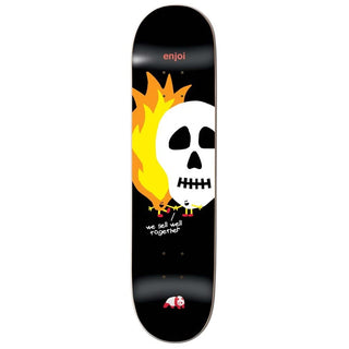 Enjoi Deck Skulls and Flames Black 8.5" x 32.18"