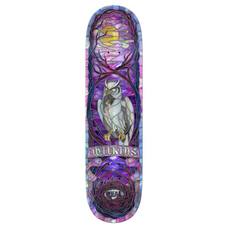Real Skateboard Deck Wilkins Holographic Rainbow Foil Cathedral 8.5" x 31.85"