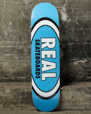 Real Skateboard Deck Easy Rider Glitter Oval Blue Ice 8.25" x 32.07"