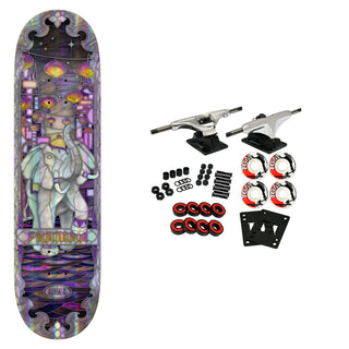 Real Skateboard Complete Patrick Praman Holographic Cathedral 8.5" x 32.18"