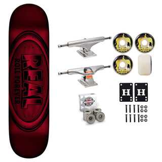 Real Skateboard Red Foil DBX Basalt 8.38" Independent Satori Premium Kit