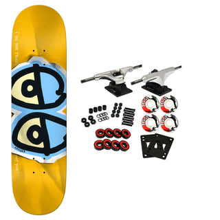 Krooked Skateboard Complete Basalt DBX Eyes 8.38" x 32.25" Gold
