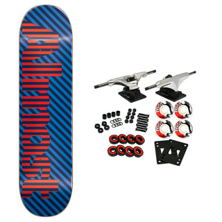 Almost Complete Stripes Blue 7.375" x 29.8"