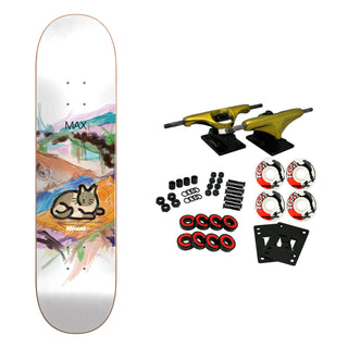 Almost Skateboard Complete Max Mean Pets Paintings Impact Light 8.25" x 31.7"