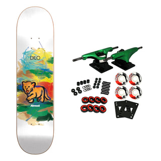 Almost Skateboard Complete Dilo Mean Pets Paintings Impact Light 8.5" x 32"