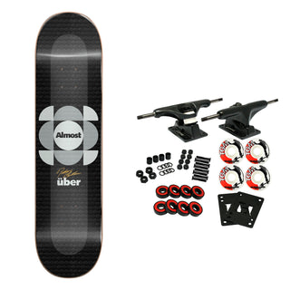 Almost Skateboard Complete Mullen Uber Expanded Silver 8.25" x 32.1"