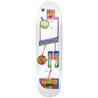 Krooked Premium Skateboard with Indy Trucks, Spitfire Wheels 8.88" Gottwig Be Safe