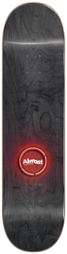 Almost Skateboard Deck Yuri Black Blur Impact 8.5"