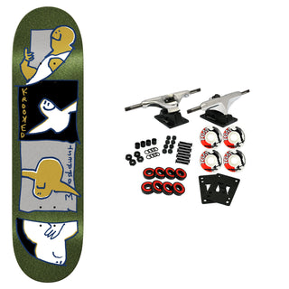 Krooked Skateboard Complete Bobby Worrest Gold Burd Twin Tail Slick 8.3" x 31.9"