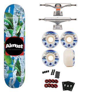 Almost Premium Skateboard Metal 8.125" Independent Trucks Triclops Wheels