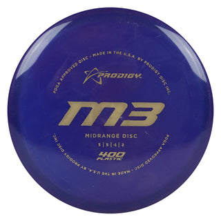 Prodigy Disc Golf 400 M3 Midrange 5/5/-1/2 Indigo/Gold 176 grams