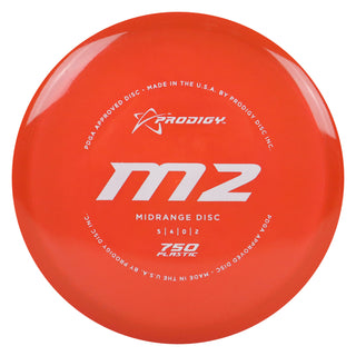 Prodigy Disc Golf 750 M2 Midrange 5/4/0/2 Orange/White 178 grams