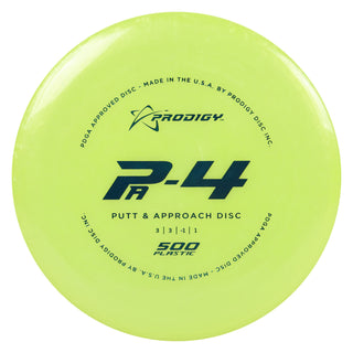 Prodigy Disc Golf 500 PA-4 Putter 3/3/-1/1 Yellow/Turquoise 173 grams