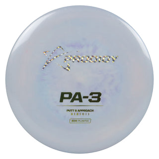 Prodigy Disc Golf 500 PA-3 Putter 3/3/0/1 Powder Blue/Holo Shimmer/Gold 173 grams