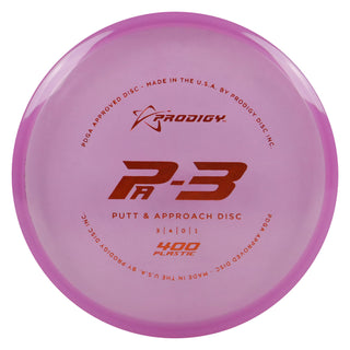 Prodigy Disc Golf 400 PA-3 Putter 3/3/0/1 Purple/Orange 166 grams