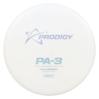 Prodigy Disc Golf 300 Soft PA-3 Putter 3/3/0/1 White/Holo Shimmer 152 grams