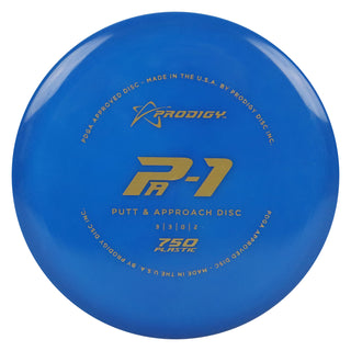 Prodigy Disc Golf 750 PA-1 Putting Disc 3/3/0/2 Blue/Gold 174 grams