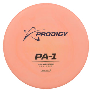 Prodigy Disc Golf 300 Soft PA-1 Putting Disc 3/3/0/2 Orange/Silver/Gold 174 grams