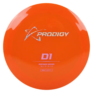 Prodigy Disc Golf 400 D1 Distance Driver 12/5/0/4 Orange/Holo Shimmer/Pink 172 grams