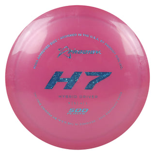 Prodigy Disc Golf 500 H7 Hybrid Driver 9/5/-4/1 Dark Pink/Blue Shimmering Stars 173 grams