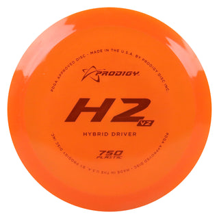 Prodigy Disc Golf 750 H2 V2 Hybrid Driver 11/5/0/2.5 Orange/Orange 173 grams