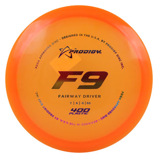 Prodigy Disc Golf 400 F9 Fairway Driver 8/6/-4/0.5 Orange/Rainbow 173 grams