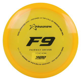 Prodigy Disc Golf 400 F9 Fairway Driver 8/6/-4/0.5 Mango/Black 173 grams