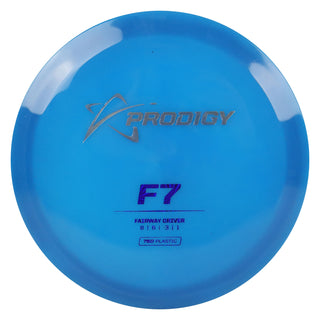 Prodigy Disc Golf 750 F7 Fairway Driver 8/6/-3/1 Blue/Silver/Blue Prisms 173 grams