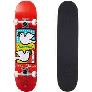 Almost Complete Sky Brown Skateistan Double Doves Red 7.5"