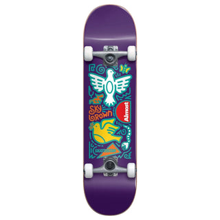 Almost Complete Skateistan Sky Brown Doodle Purple 7.875"