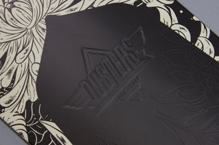 Dusters Longboard Complete Channel Blooming Drop Through Black 9.375" x 38"