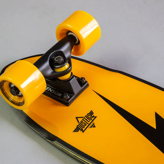 Dusters Complete Bird Bolt Cruiser Skateboard Yellow 25"