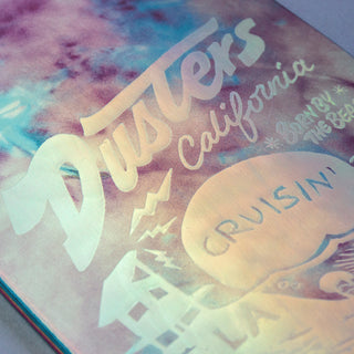 Dusters Longboard Complete Cruisin Chrome Pintail Holographic 37"